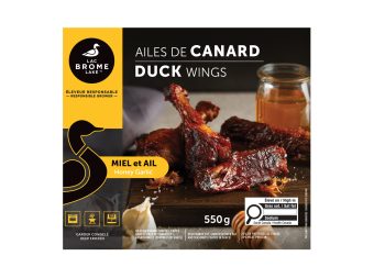 Ailes de canard miel et ail – Canards du Lac Brome