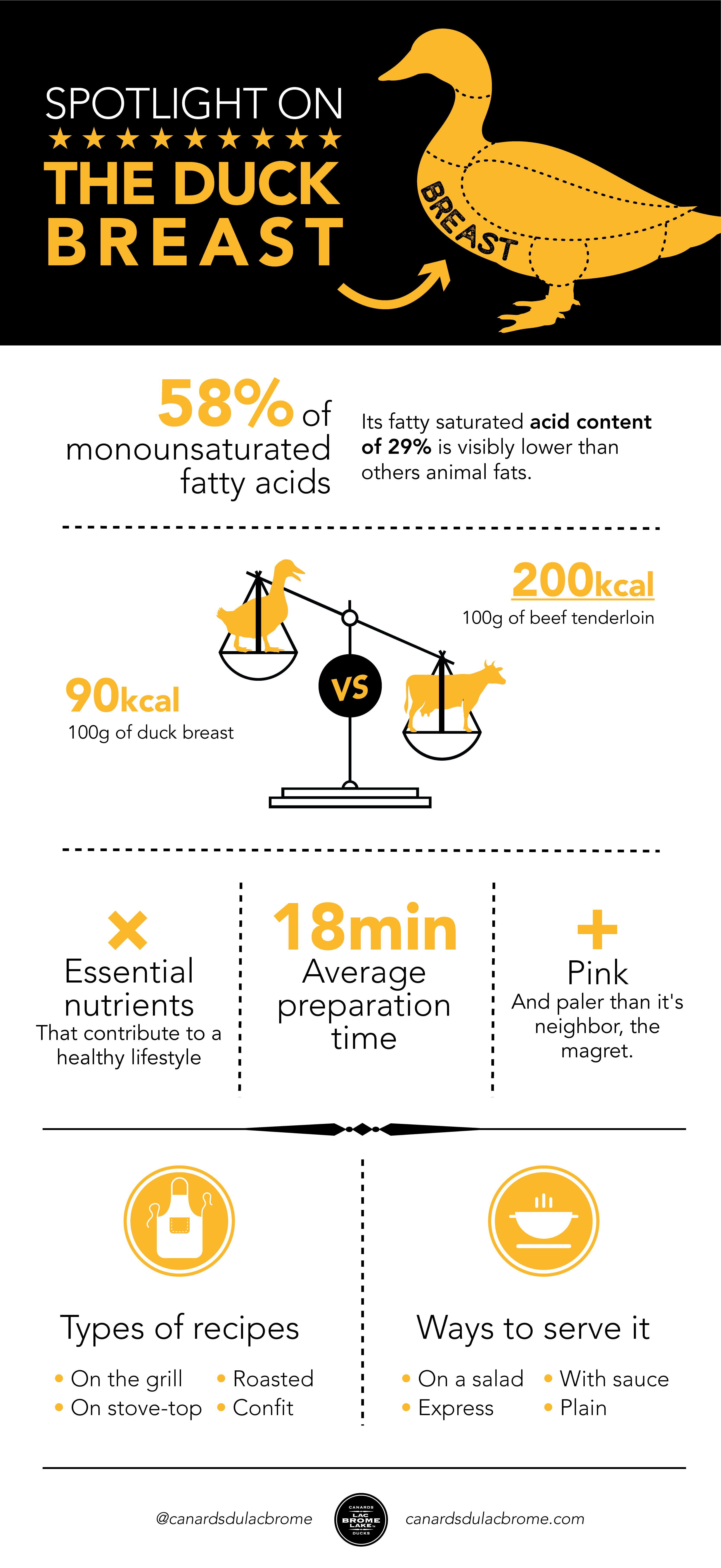 Infographie - Poitrine De Canard