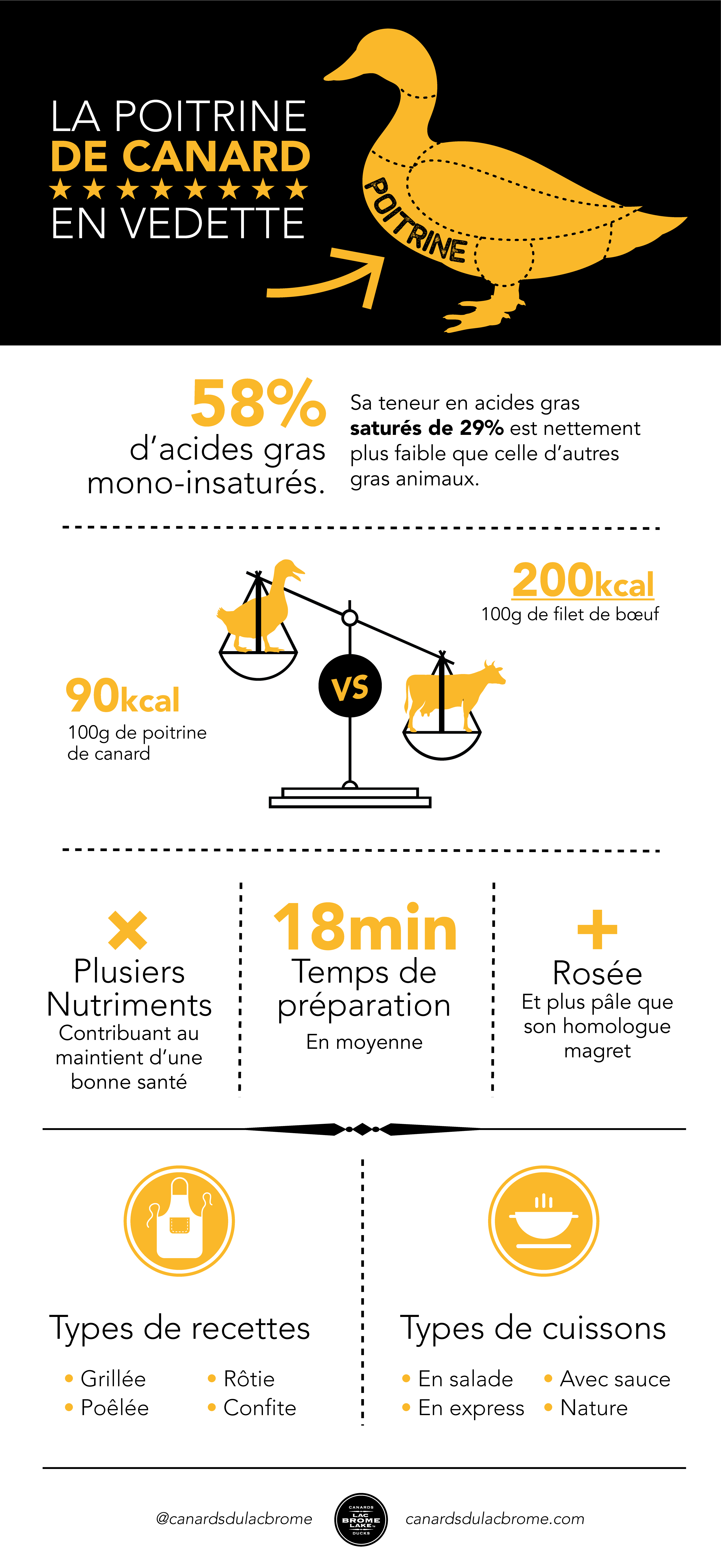 Infographie - Poitrine De Canard
